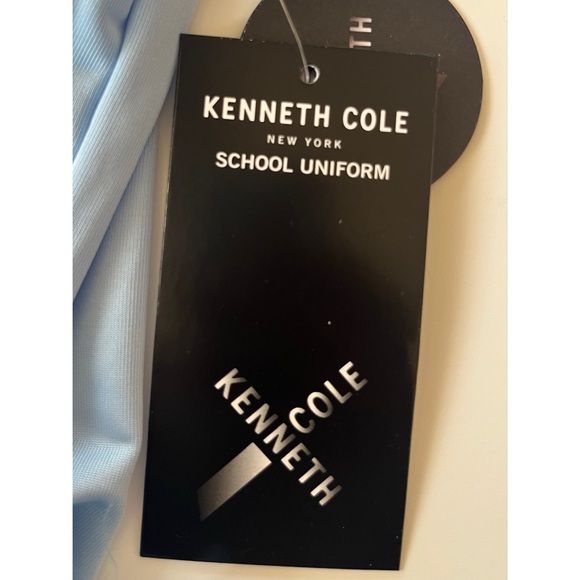 Kenneth Cole New York Boys Light Blue School Uniform Polo Shirt Size 14 - Picture 5 of 9